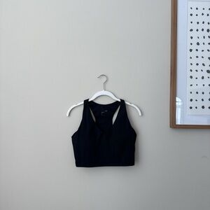 Women's Black Sports Bra/Crop Top